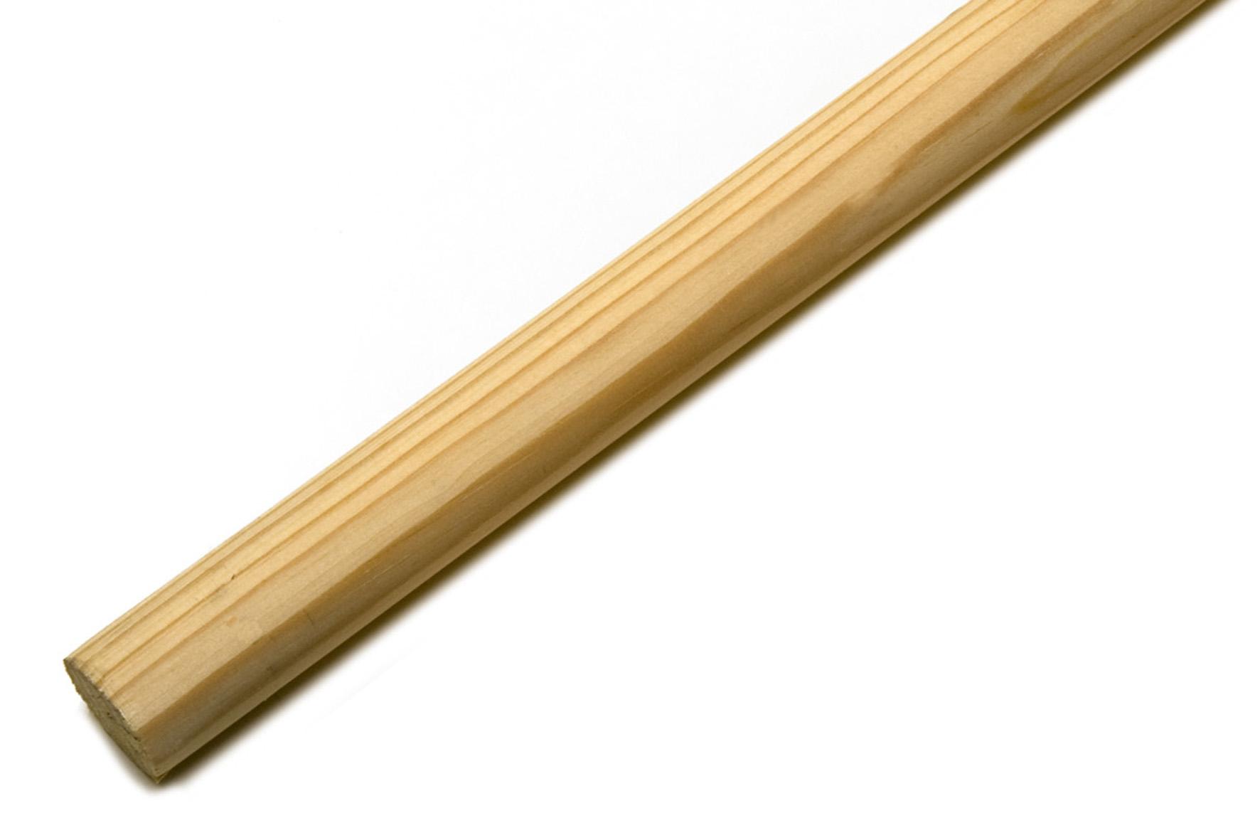 D= 24 mm Holz ohne Gewinde 10 Stück Besenstiel unlackiert 140 cm 